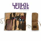 Waterproof Waxed Canvas Tool Roll – Durable Organizer for Camping & Outdoor Gear