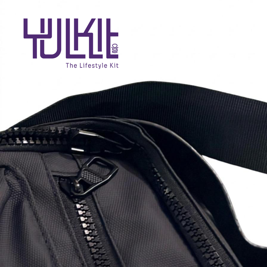 Unisex Black Crossbody Shoulder Bag – Lightweight Sling Bag with Adjustable Strap & Zipper Pockets